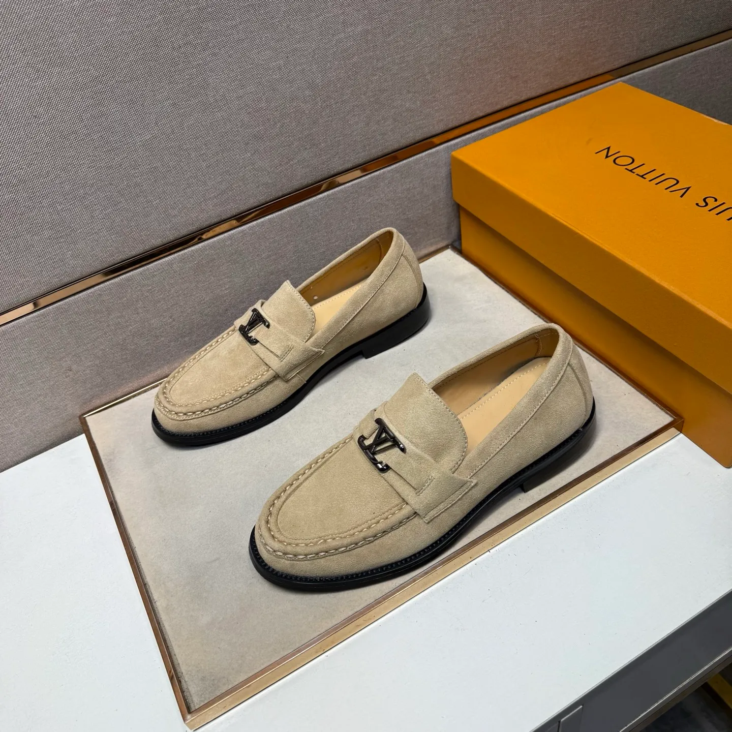 Men's men's shoes 💰pp480 [LV～] Men's casual leather shoes 2025z cabinet sales simultaneously 🔶Size: 38-44#️⃣ 🔷3 colors🔜The upper is made of multi-material splicing ➕Genuine leather lining, comfortable and breathable, sole: original comfortable and wear-resistant outsole, ⚠️real thing📱photographed🎬real thing is better📢📢📢